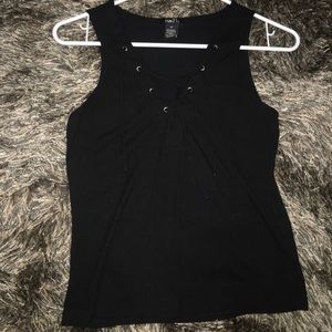 Rue 21 cross cut out sleeve top